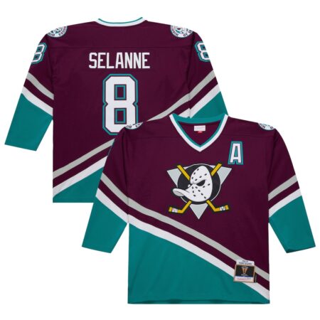 Teemu Selanne Anaheim Ducks 1996 Power Play Jersey – Purple, Limited Replica Fan Edition
