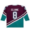 Teemu Selanne Anaheim Ducks 1996 Power Play Jersey - Purple, Limited Replica Fan Edition