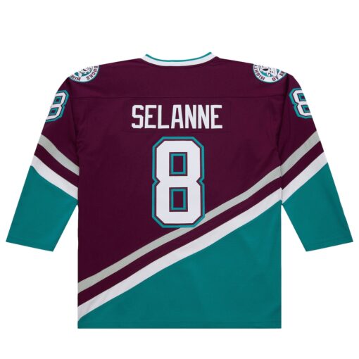 Teemu Selanne Anaheim Ducks 1996 Power Play Jersey – Purple, Limited Replica Fan Edition
