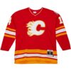 Theoren Fleury Calgary Flames Mitchell Ness 1988 Blue Line Player Jersey - Red, Limited Replica Fan Edition