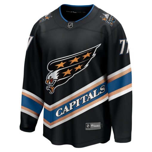 TJ Oshie Washington Capitals 50th Anniversary Breakaway Jersey – Black, Limited Replica Fan Edition
