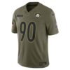 T.J. Watt Pittsburgh Steelers Limited Jersey - Olive, Limited Replica Fan Edition