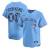 Toronto Blue Jays Alternate Limited Custom Jersey - Light Blue, Limited Replica Fan Edition