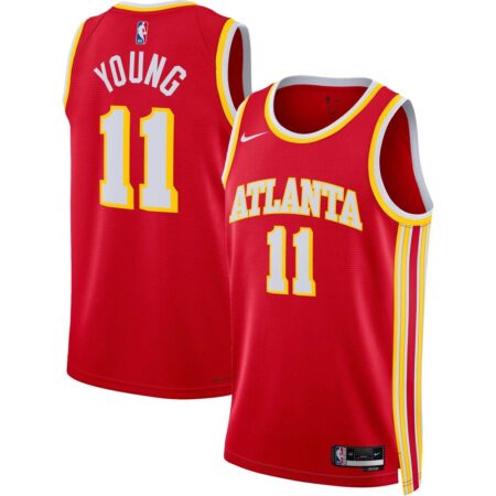 Trae Young Atlanta Hawks Unisex Swingman Jersey Icon Edition Red, Limited Replica Fan Edition
