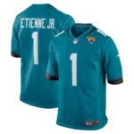 Travis Etienne Jacksonville Jaguars Jersey - Teal, Limited Replica Fan Edition