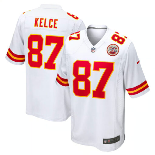 Travis Kelce Kansas City Chiefs Jersey – White, Limited Replica Fan Edition