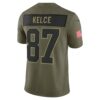 Travis Kelce Kansas City Chiefs Limited Jersey - Olive, Limited Replica Fan Edition