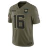Trevor Lawrence Jacksonville Jaguars Limited Jersey - Olive, Limited Replica Fan Edition