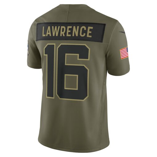 Trevor Lawrence Jacksonville Jaguars Limited Jersey – Olive, Limited Replica Fan Edition