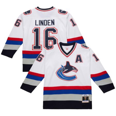 Trevor Linden Vancouver Canucks 2003 Power Play Jersey – White, Limited Replica Fan Edition