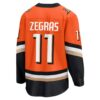 Trevor Zegras Anaheim Ducks Home Premier Breakaway Player Jersey - Orange, Limited Replica Fan Edition
