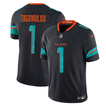 Tua Tagovailoa Miami Dolphins Jersey – Pitch Blue, Limited Replica Fan Edition