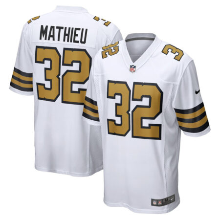 Tyrann Mathieu New Orleans Saints Jersey – White, Limited Replica Fan Edition