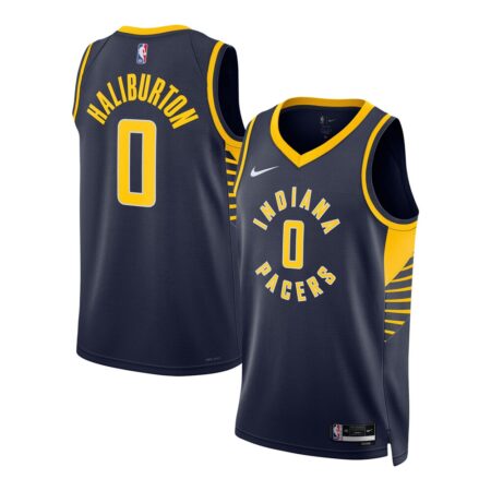 Tyrese Haliburton Indiana Pacers Unisex Swingman Jersey Icon Edition Navy, Limited Replica Fan Edition