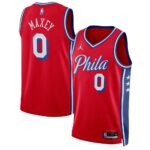Tyrese Maxey Philadelphia 76ers Jordan Unisex Swingman Jersey - Statement Edition - Red, Limited Replica Fan Edition