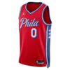 Tyrese Maxey Philadelphia 76ers Jordan Unisex Swingman Jersey - Statement Edition - Red, Limited Replica Fan Edition