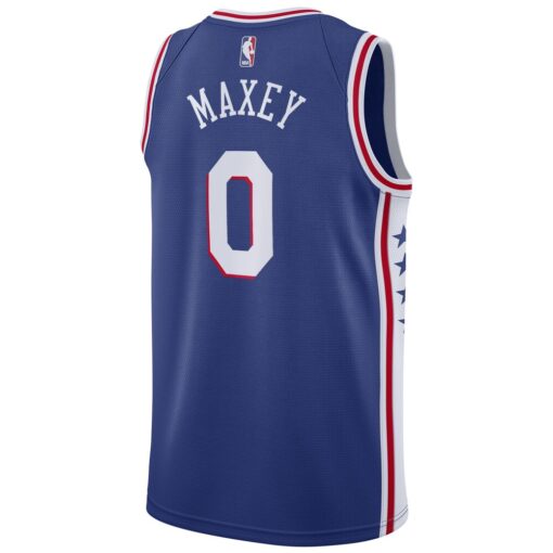 Tyrese Maxey Philadelphia 76ers Swingman Jersey Icon Edition – Royal, Limited Replica Fan Edition