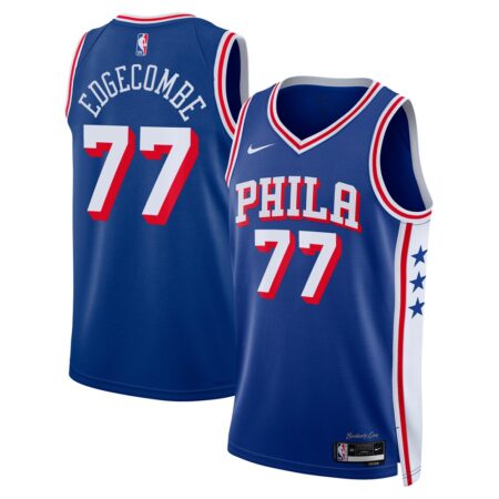 V. J. Edgecombe Philadelphia 76ers Unisex 2025 NBA Draft First Round Pick Swingman Jersey – Icon Edition – Royal, Limited Replica Fan Edition