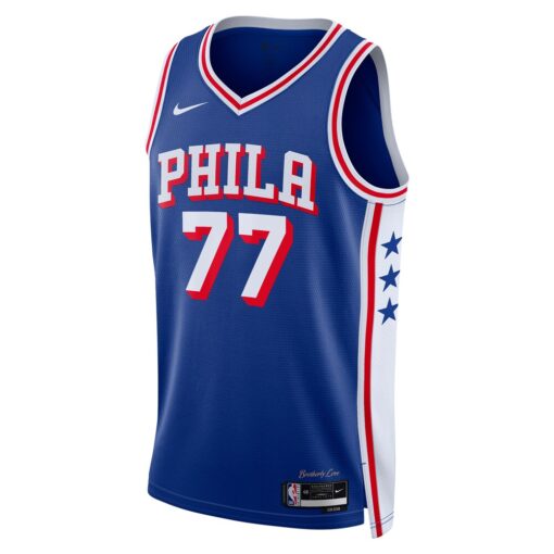 V. J. Edgecombe Philadelphia 76ers Unisex 2025 NBA Draft First Round Pick Swingman Jersey – Icon Edition – Royal, Limited Replica Fan Edition