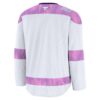 Vancouver Canucks 2024 Hockey Fights Cancer Practice Jersey - White, Limited Replica Fan Edition