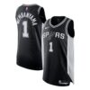 Victor Wembanyama San Antonio Spurs Authentic Jersey Icon Edition Black, Limited Replica Fan Edition