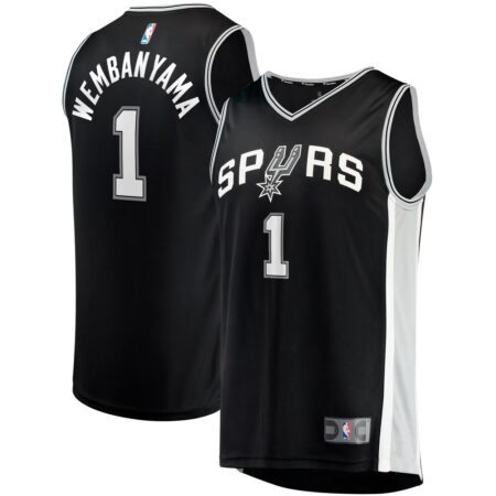 Victor Wembanyama San Antonio Spurs Jersey – Icon Edition – Black, Limited Replica Fan Edition