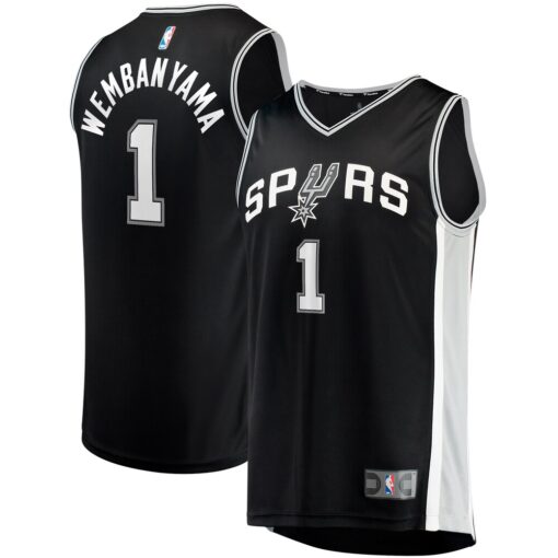 Victor Wembanyama San Antonio Spurs Jersey – Icon Edition – Black, Limited Replica Fan Edition