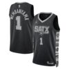 Victor Wembanyama San Antonio Spurs Jordan Unisex Swingman Jersey Statement Edition Black, Limited Replica Fan Edition