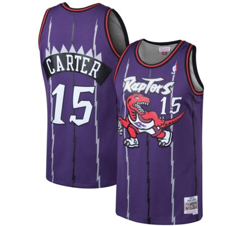 Vince Carter Toronto Raptors Mitchell Ness 1998Hardwood Classics Swingman Jersey Purple, Limited Replica Fan Edition