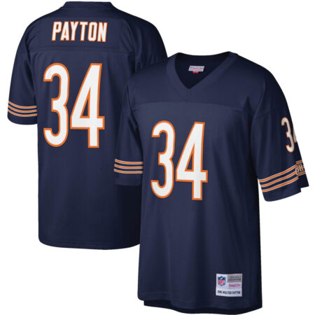 Walter Payton Chicago Bears Mitchell and Ness Legacy Replica Jersey – Navy, Limited Replica Fan Edition