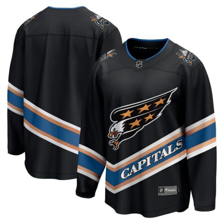 Washington Capitals Alternate Breakaway Jersey – Black, Limited Replica Fan Edition