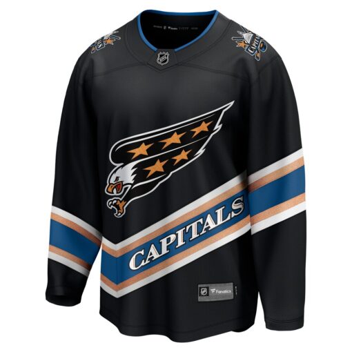 Washington Capitals Alternate Breakaway Jersey – Black, Limited Replica Fan Edition