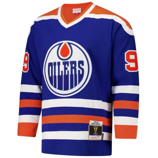 Wayne Gretzky Edmonton Oilers 1979-80 Power Play Jersey – Royal, Limited Replica Fan Edition