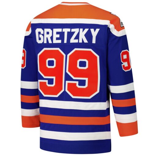 Wayne Gretzky Edmonton Oilers 1979-80 Power Play Jersey – Royal, Limited Replica Fan Edition