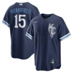 Whit Merrifield Kansas City Royals City Connect Replica Player Jersey - Navy, Limited Replica Fan Edition