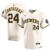William Contreras Milwaukee Brewers Home Limited Player Jersey - Cream, Limited Replica Fan Edition