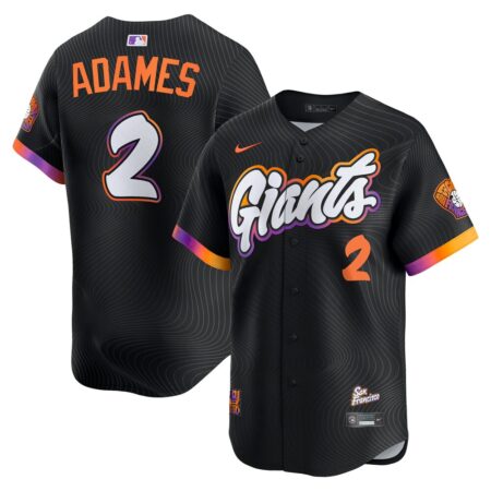 Willy Adames San Francisco Giants 2025 City Connect Limited Player Jersey – Black, Limited Replica Fan Edition