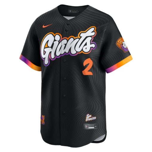 Willy Adames San Francisco Giants 2025 City Connect Limited Player Jersey – Black, Limited Replica Fan Edition