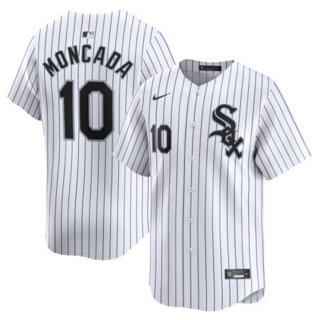Yoan Moncada Chicago White Sox Home Limited Player Jersey – White, Limited Replica Fan Edition