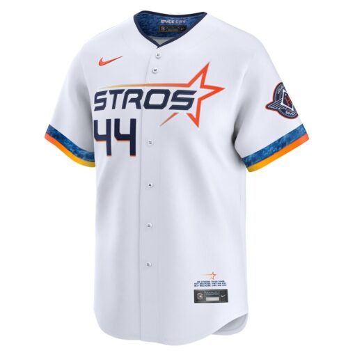 Yordan Alvarez Houston Astros 2025 City Connect Limited Player Jersey – White, Limited Replica Fan Edition