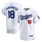 Yoshinobu Yamamoto Los Angeles Dodgers Home Limited Player Jersey - White, Limited Replica Fan Edition