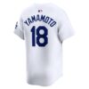 Yoshinobu Yamamoto Los Angeles Dodgers Home Limited Player Jersey - White, Limited Replica Fan Edition