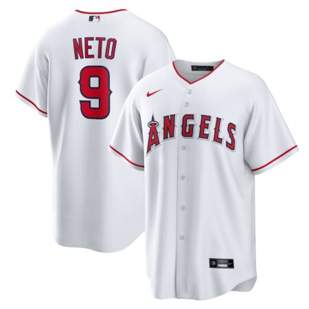 Zach Neto Los Angeles Angels Home Replica Jersey – White, Limited Replica Fan Edition
