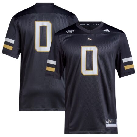 0 Georgia Tech Yellow Jackets 2023 Premier Jersey – Black, Limited Replica Fan Edition