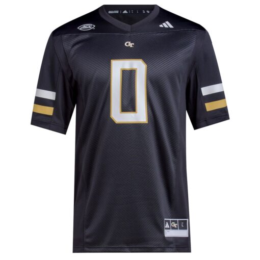 0 Georgia Tech Yellow Jackets 2023 Premier Jersey – Black, Limited Replica Fan Edition