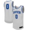 0 Xavier Musketeers Nike Replica Basketball Jersey - White, Limited Replica Fan Edition
