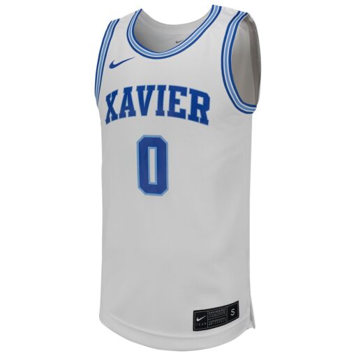 0 Xavier Musketeers Nike Replica Basketball Jersey – White, Limited Replica Fan Edition