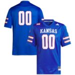 00 Kansas Jayhawks Premier Football Jersey - Royal, Limited Replica Fan Edition