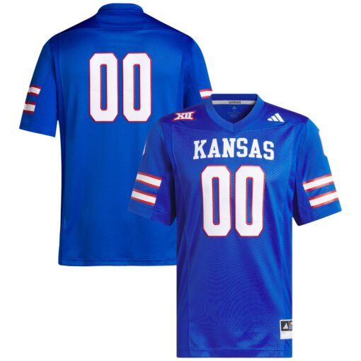 00 Kansas Jayhawks Premier Football Jersey – Royal, Limited Replica Fan Edition
