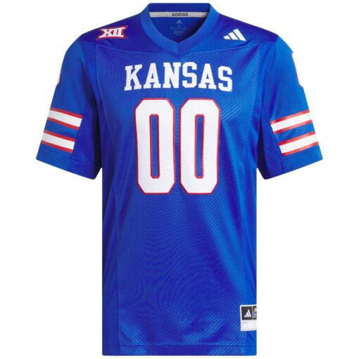 00 Kansas Jayhawks Premier Football Jersey – Royal, Limited Replica Fan Edition